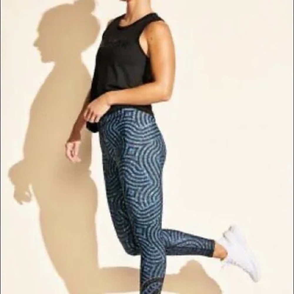 Terez X Peloton Glitter Galaxy Leggings XL EUC